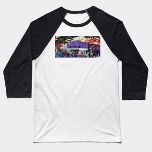 'All Come out to Play on a Friday Night (in NoDa)' Baseball T-Shirt